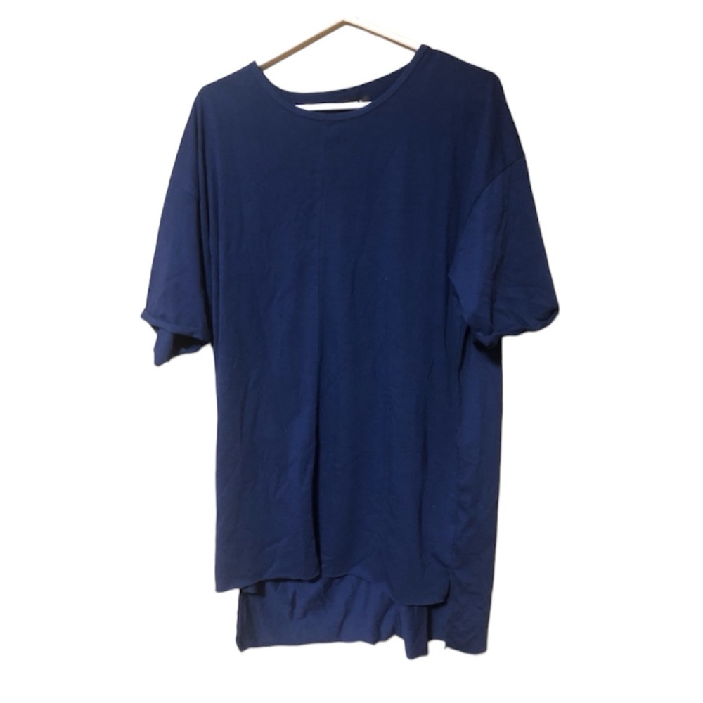 Forever 21 Dark Navy Blue Lightweight Crew Tee T-Shirt Mens Size XL